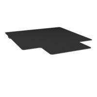 Couvercle pour tri sélectif 60L métal gris anthracite