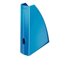 LEITZ Porte revues WOW, 75 x 312 x 258 mm, bleu métallisé