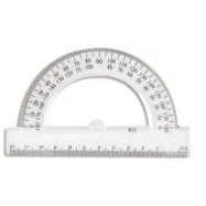 WONDAY Rapporteur 180 dégrés 12 cm sous étui packbordable