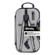 WONDAY Set compas balustre mine + bague universelle + étui de mines