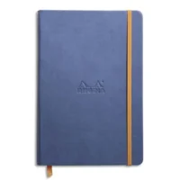 RHODIA Carnet RHODIArama 14,8x21cm 192 pages lignées. Couverture rembordée saphir