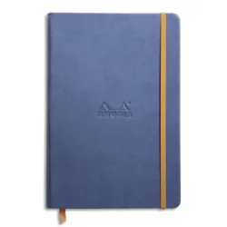RHODIA Carnet RHODIArama 14,8x21cm 192 pages lignées. Couverture rembordée saphir