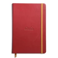 RHODIA Carnet Rhodiarama 14,8x21cm 192 pages lignées. Couverture rembordée coquelicot