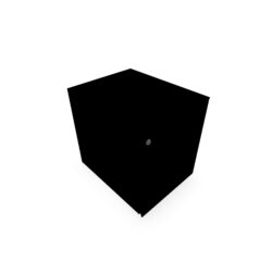 Caisson mobile métal lisse noir L. 42 x P. 53,3 x H. 50,5 cm - top métal - 3 tiroirs plats