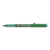 PILOT Roller à encre liquide V Ball 10 avec pointe métal de 1,0 mm. Coloris Vert
