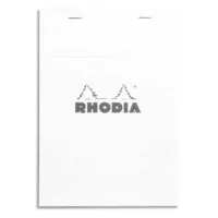 RHODIA Bloc de direction 160 pages n°16 14,8x21cm 5x5. Couverture Blanche