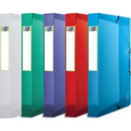 OXFORD Boîte de classement 2nd Life 24x32cm en polypropylène 7/10e. Dos 4cm. Coloris assortis