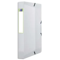 OXFORD Boîte de classement 2nd Life 24x32cm en polypropylène 7/10e. Dos 4cm. Coloris Incolore