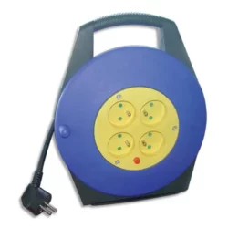 WONDAY Enrouleur électrique 10m avec sécurité thermique 4 prises 16A/250V