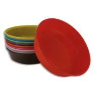 O COLOR Lot de 10 assiettes peintures ou tri, couleurs assorties, diamètre 13 cm