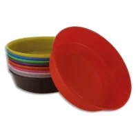 O COLOR Lot de 10 assiettes peintures ou tri, couleurs assorties, diamètre 13 cm