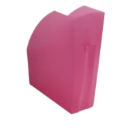 EXACOMPTA Porte revues Iderama. Coloris Rose transparent. Dim. L29,2 x H32 x P11 cm