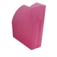 EXACOMPTA Porte revues Iderama. Coloris Rose transparent. Dim. L29,2 x H32 x P11 cm