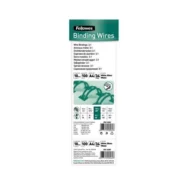 FELLOWES Boîte de 100 peignes anneaux métal 34 boucles 8 mm Blanc 53258