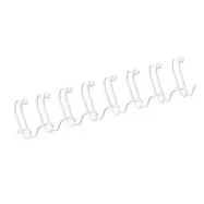 FELLOWES Boîte de 100 peignes anneaux métal 34 boucles 10 mm Blanc 53262