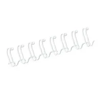 FELLOWES Boîte de 100 peignes anneaux métal 34 boucles 10 mm Blanc 53262