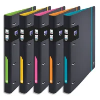 OXFORD Classeur FOR STUDENT 4 anneaux en polypro 20/10e. Dos 3cm. Fermeture élastique. Coloris assortis