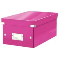 LEITZ Boîte de rangement pour DVD Click&Store coloris WOW Rose 60420023