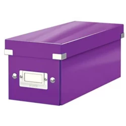LEITZ Boîte de rangement pour CD Click&Store coloris WOW Violet 60410062