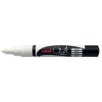 UNI-BALL Marqueur craie CHALK MARKER, pointe ogive fine Blanc