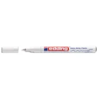 EDDING Marqueur peinture encre permanente laquée Blanc, pour toutes surfaces, pointe extra fine