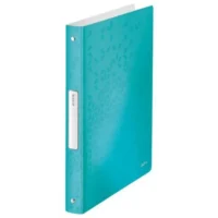 LEITZ Classeur 4 anneaux Ø25 WOW en polypropylène. Dos 3 cm. Coloris Menthe