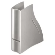 CEP Porte-revues Ellypse XtraStrong en polystyrène - Dimensions : H32,5 x P27,8 cm, Dos 8,3 cm cm taupe