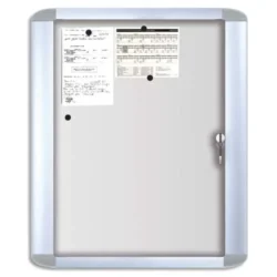 BI-OFFICE Tableau d'affichage Earth en Liège, cadre en bois, recyclé, visserie fournie Format L90xH60 cm