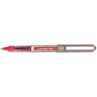 UNI-BALL Stylo Roller pointe métal fine encre liquide Rouge UNI-BALL EYE UB 157