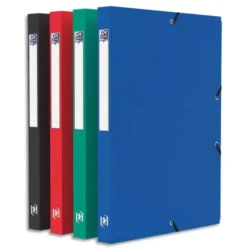 OXFORD Boîte de classement Memphis 24x32cm, en polypropylène 7/10e. Dos 2,5cm. Assortis tradition