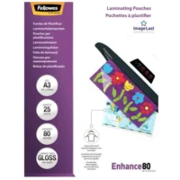 FELLOWES Paquet de 25 pochettes de plastification A3 80 microns 53964