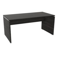 BUREAUX INDIVIDUELS Table de bureau rectangulaire Moka L. 160 x P. 80 cm décor chêne café sur piétement pannea