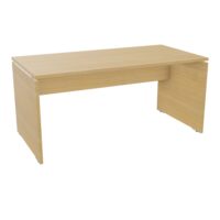 BUREAUX INDIVIDUELS Table de bureau rectangulaire Moka L. 160 x P. 80 cm décor chêne clair sur piétement pannea (Copie)