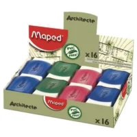 MAPED Gomme Blanche caoutchouc sous étui protecteur ARCHITECTE 010250