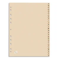 OXFORD Intercalaire alphabétique 26 positions en carte forte 240g. Coloris bulle