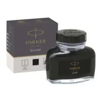 PARKER Flacon 50ml encre Noir effaçable. En blister.