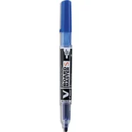 PILOT Marqueur effaçable à sec rechargeable VBOARD S MASTER. Pointe fine ogive. Encre liquide bleu