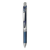 PENTEL Stylo à bille energel rétractable 0.7mm. Encre à pigment infalsifiable Bleu marine.