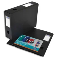 OXFORD Boîte classement non montée Memphis PP 7/10e. Dos 8 cm. Coloris Noir