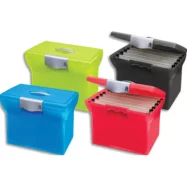 OXFORD Valise classement CLASS N GO, en polypro assortis translucide cadenassable. Livré avec 5 dossiers