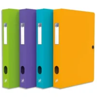 OXFORD Boîte de classement MEMPHIS 24x32cm, en polypropylène 7/10e. Dos 4cm. Assortis style