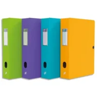 OXFORD Boîte de classement Memphis 24x32cm, en polypropylène 7/10e. Dos 8cm. Assortis style