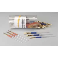 O OCLOR Lot de 36 pinceaux et brosses avec grip, 18 pinceaux n°8,10 et 12, 18 brosses n°8,10 et 12, 6