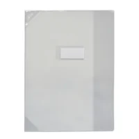 OXFORD Protège-cahier 24x32cm Strong Line cristal 15/100è + coins renforcés (30/100è). Incolore