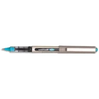 UNI-BALL Stylo Roller pointe métal fine encre liquide Turquoise UNI-BALL EYE UB 157