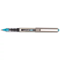 UNI-BALL Stylo Roller pointe métal fine encre liquide Turquoise UNI-BALL EYE UB 157