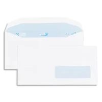 GPV Boîte de 1000 enveloppes 115x225mm Blanches fenêtre 35x100 80g