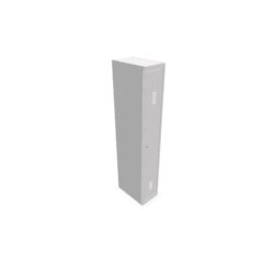 Vestiaire démontable Industrie propre Suivant - L. 30 cm - corps gris porte gris