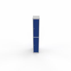 Vestiaire démontable 2 cases bleu élément départ gris