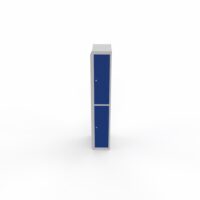 Vestiaire démontable 2 cases bleu élément suivant gris